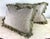 Vintage Handcrafted Tasseled Italian Fortuny Pillows/a Pair For Sale - Image 10 of 10