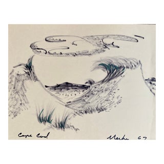 1967 Alexandra Merker Cape Cod Beachscene For Sale