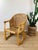 Boho Chic Vintage 1960s Rattan Woven Back Desk Chair For Sale - Image 3 of 11