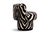 Contemporary Caos Accent Chair in Zebra Furry Velvet from Moanne For Sale - Image 3 of 6
