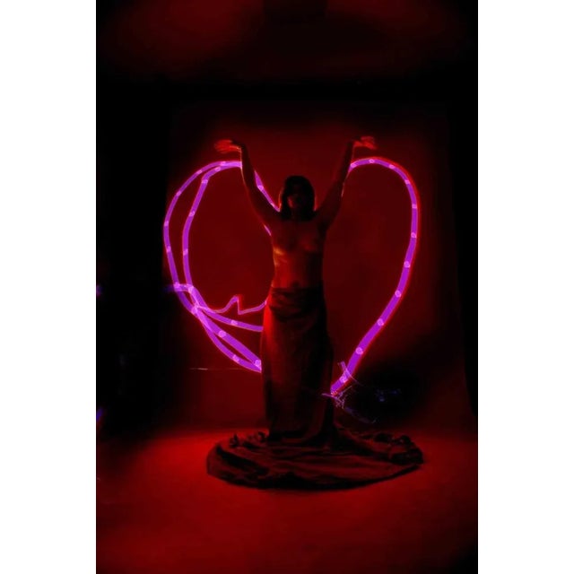 Light painting technique, realized in a completely dark photographic studio, where the photographer manually "paint" by...