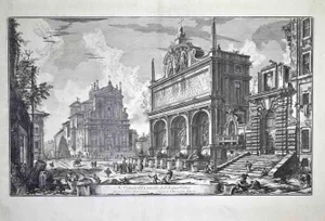 Giovanni Battista Piranesi, Veduta del Castello dell'Acqua Felice\. Etching, 1875
