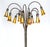 Art Nouveau Tiffany Style Bronze Twelve-Light Floor Lamp With Charles Lotton Art Glass Shade For Sale - Image 3 of 11