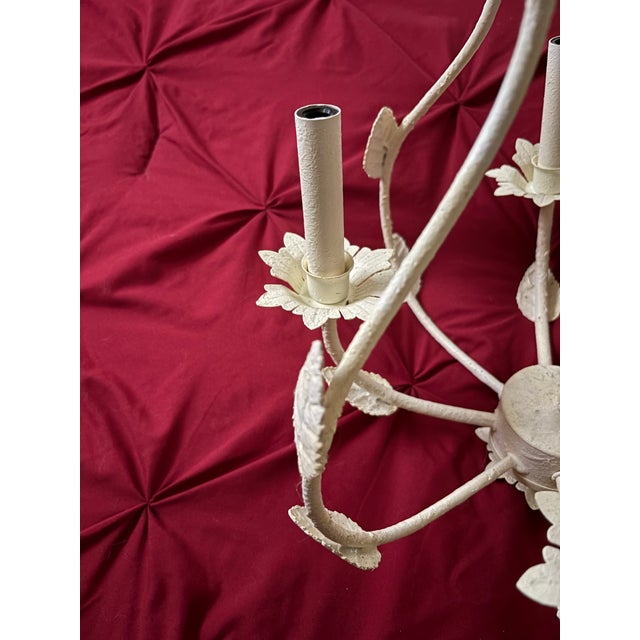 Vintage Wendy Bellissimo Teaberry 4 Light Shabby Chic Chandelier For Sale In Lexington, KY - Image 6 of 11