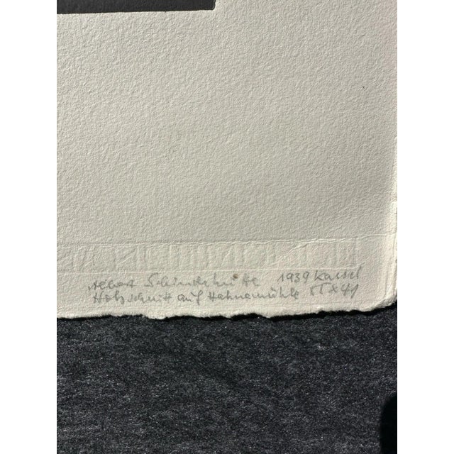 Albert Schindehütte, Artist's Edition (e.a.), 1989, Woodcut For Sale - Image 6 of 11