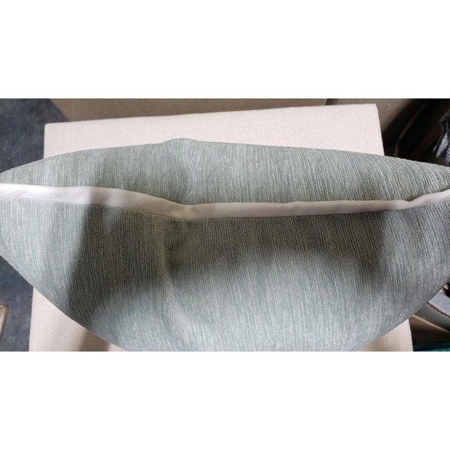 Lee Jofa fabric on both sides. With flat welt Corner butterflies Size: 18 x 18 Hidden zipper Pillow cover only. Dry clean...