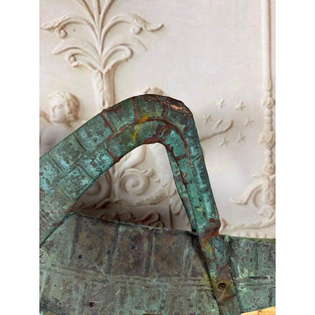 Vintage Verdigris Copper Grasshopper Sculpture For Sale - Image 9 of 14