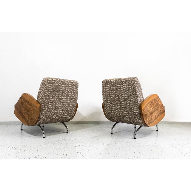 Wood Model 360 Lounge Chairs by Janusz Różański, 1950s, Set of 2 For Sale - Image 7 of 18