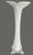 Late 20th Century Vintage Hand Blown Art Glass Blue Green & White Jack-in-the-Pulpit Bud Vase 11'' For Sale - Image 5 of 8