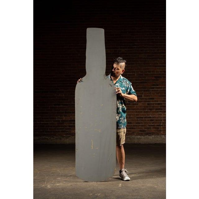 Vintage Oversize Ambassador Scotch Masonite Figural Bottle Sign For Sale In Chicago - Image 6 of 6