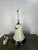 Vintage Hand-Painted Studio Pottery Ceramic Table Lamp With Abstract Motif For Sale - Image 4 of 9