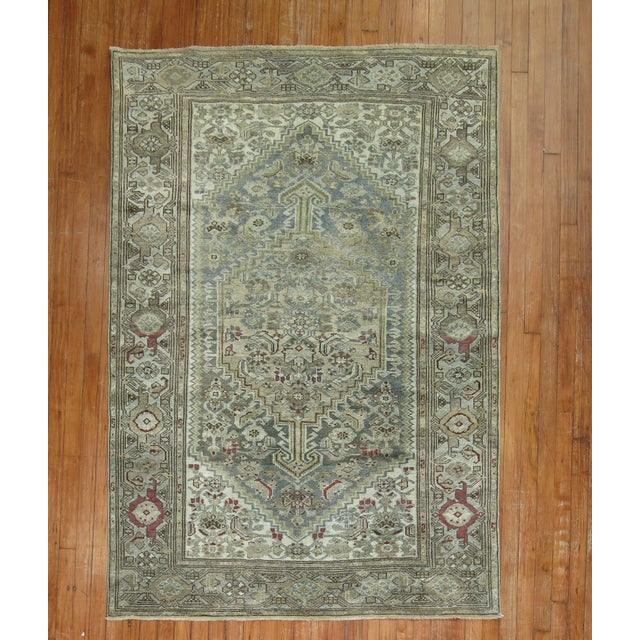 Early 20th Century Antique Persian Malayer Rug For Sale - Image 5 of 18