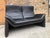 Two-Seater Sofa in Black Genuine Leather by Hans Kaufeld for de Sede, 1980s For Sale - Image 6 of 15