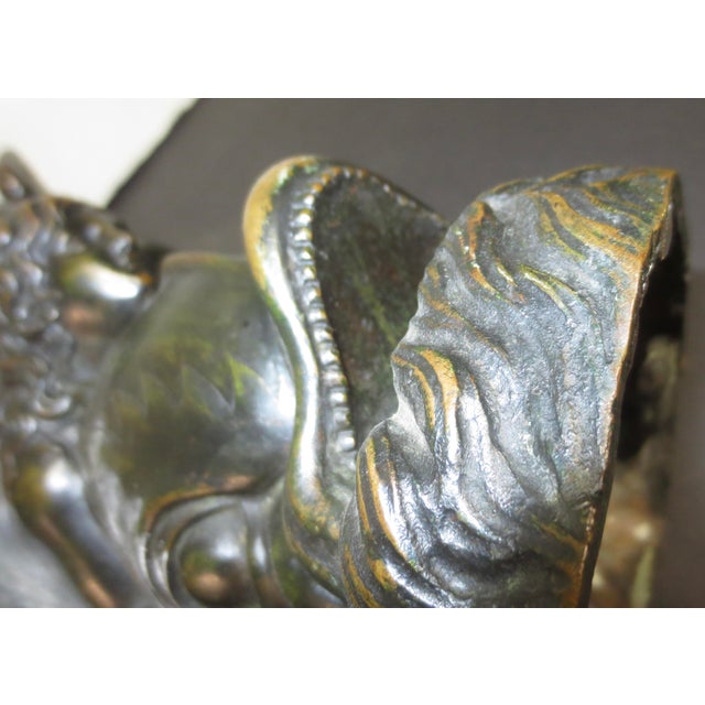 Metal Grand Tour Bronze of Winged Eros on Dolphin For Sale - Image 7 of 11
