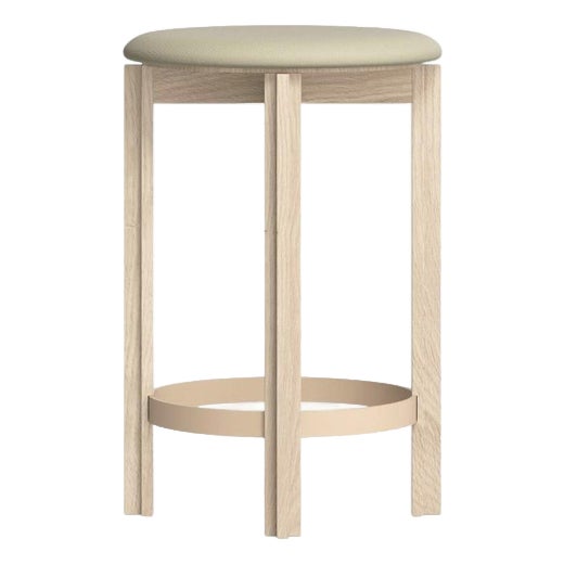 White Stained Oak Principal Counter Stool by Bodil Kjaer for Grade For Sale