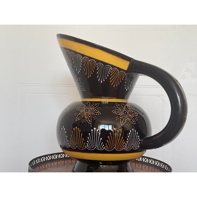 1970s French Vintage Quimper Vase Pitcher For Sale - Image 5 of 6