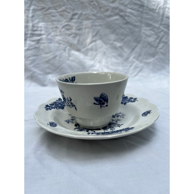 Booth's Booths Peony Porcelain Tea Cup and Saucer For Sale - Image 4 of 7