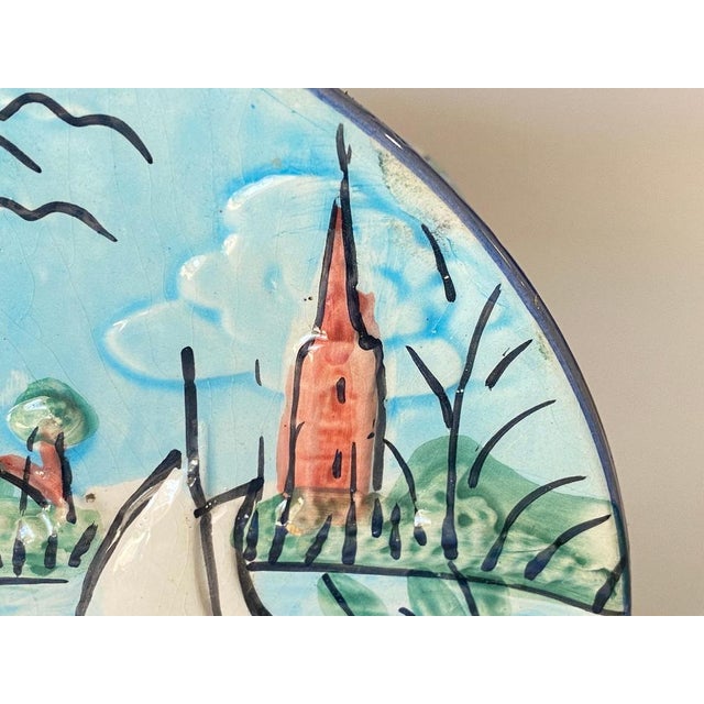 Majolica Plates Representing Saint Tropez, 1960s, Set of 10 For Sale - Image 14 of 17