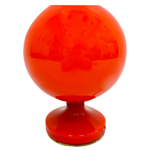 Mid-Century Glass and Brass Table Lamp by Stepan Tabera for Opp Jihlava, 1970s For Sale