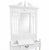 A stunning vintage hall tree / entry vanity, fully refinished in a crisp gloss white for a fresh Palm Beach–meets–classic...
