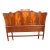 Mid Century Flame Mahogany Double Headboard For Sale