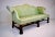 Custom George III Mahogany Camel Back Sofa With Damask Silk Upholstery For Sale In Philadelphia - Image 6 of 16
