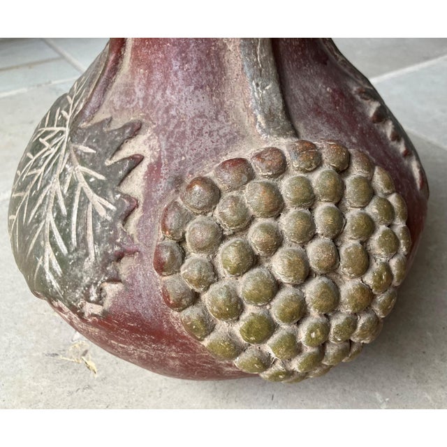 Late 20th-Century Barro Rojo (Red Clay) Braided Handle Pottery Vessel / Vase, Mexico For Sale - Image 16 of 18