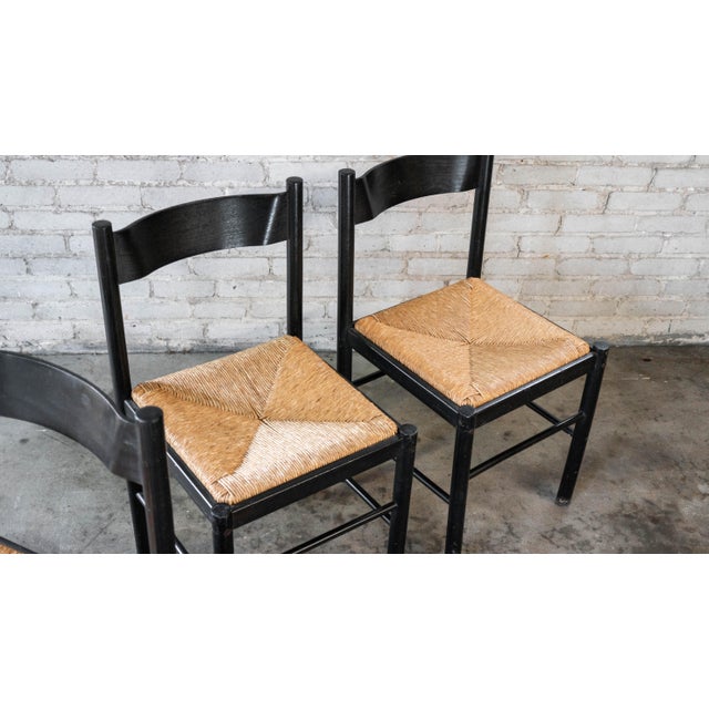 1980s Vintage Italian Vico Magistretti Style Dining Chairs - Set of 4 For Sale - Image 10 of 14
