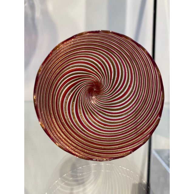 This lovely stemware is attributed to the Salviati Furnaces of Murano. In excellent condition. Incredibly beautiful...