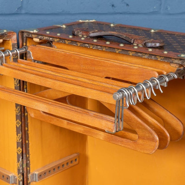 20th Century Wardrobe Trunk in Monogram Canvas from Louis Vuitton, France, 1930 For Sale - Image 16 of 18