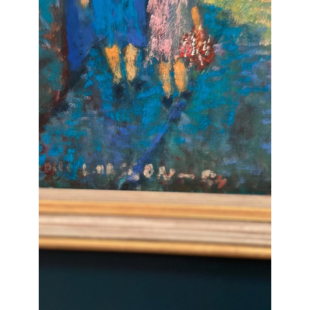 Olle Larsson, City Street at Night, 1964, Oil on Canvas For Sale - Image 10 of 18