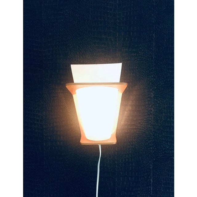 Brown MCM Wall Lamp Nx 41 by Louis Kalff for Philips, Holland. 1960s For Sale - Image 8 of 13