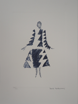 Sonia Delaunay, Robe Rythmes Triangles, Lithograph