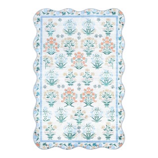 Lavable Machine Woven Rug Blue 2x3 For Sale