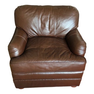 Bespoke Leather Armchair For Sale