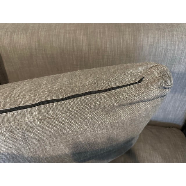 Restoration Hardware Cloud Slope Arm Modular Sectional in Gray Linen For Sale - Image 11 of 11