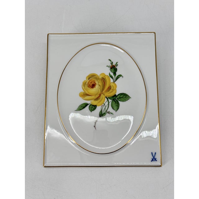 Painted Porcelain Plate from Meissen, 1960s For Sale - Image 10 of 10