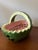 Bring a touch of nostalgic summer charm to your home with this delightful vintage ceramic watermelon basket serving bowl....