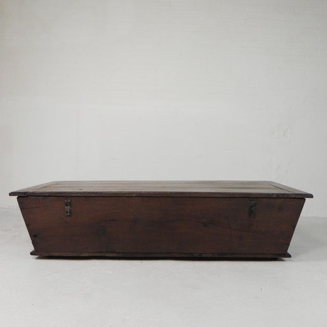 Wood Antique Oak Chest, 1800s For Sale - Image 7 of 18