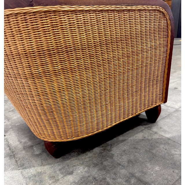 Wood Pair of Art Deco Lounge Chairs, France 1920 For Sale - Image 7 of 10