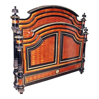 19th Century French Full Size Bedframe - 2 Pieces For Sale