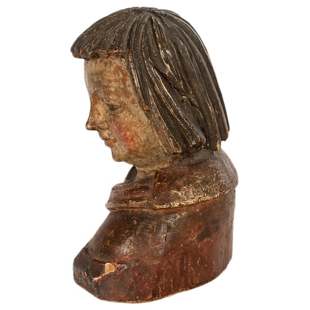 Antique 16thC Catholic German Renaissance Carved Bust Stephan Rottaler Landshut 1500 For Sale - Image 13 of 18