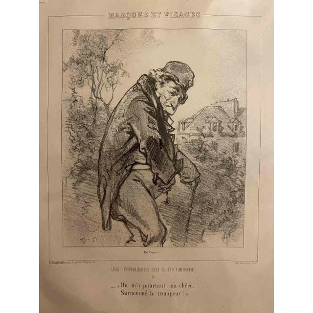 Les Invalides du Sentiment is a lithograph on ivory-colored paper, realized by the French draftsman Paul Gavarni (alias...