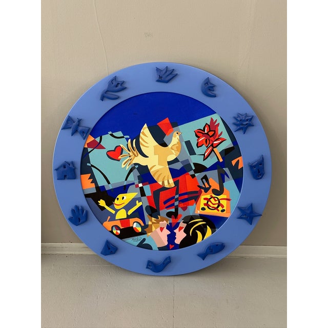 Wall Decoration by Ugo Nespolo, 2000s For Sale - Image 3 of 6