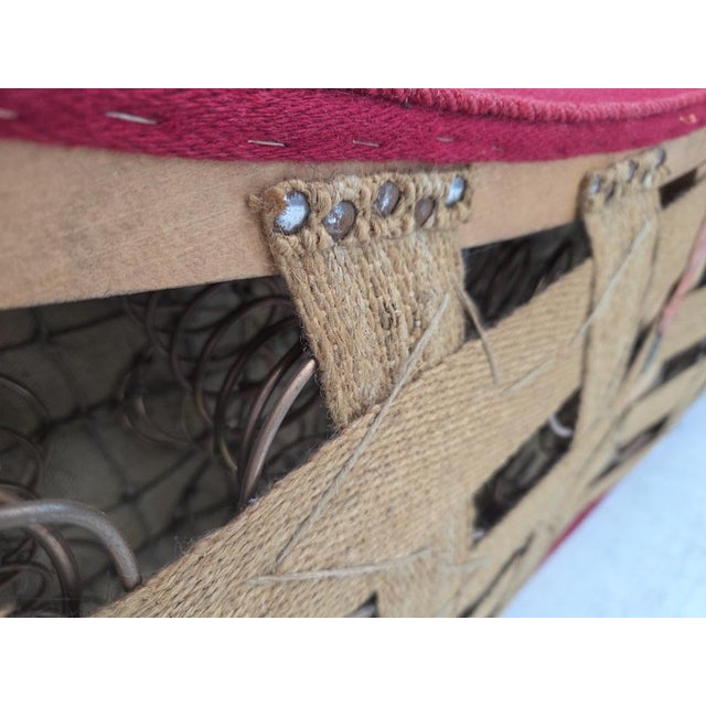 Danish 2-Seater Banana Sofa in Wool with Oak Legs, 1960s For Sale - Image 17 of 18