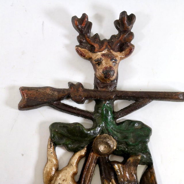 Late 19th Century Antique Stag, Rabbit and Fowl Matchstick Holder For Sale - Image 5 of 10