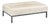 Hide Upholstered Cocktail Ottoman For Sale