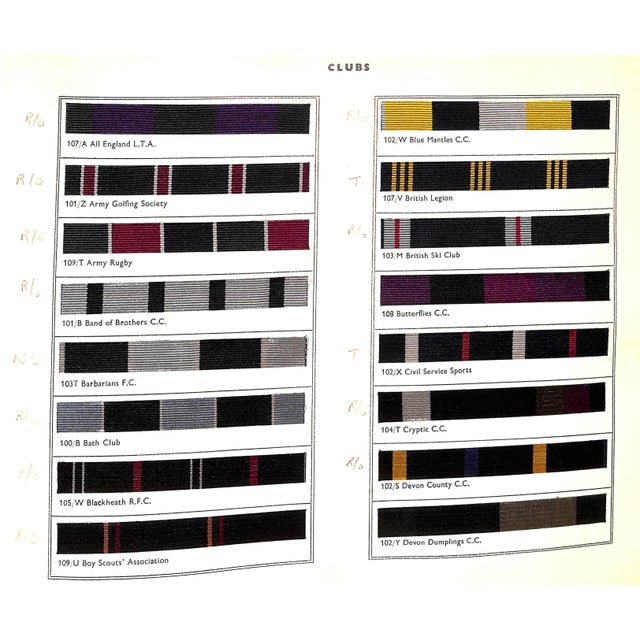 "Club Colours: Old Boys, University, Club and Regimental Colours" 1956 For Sale - Image 18 of 18