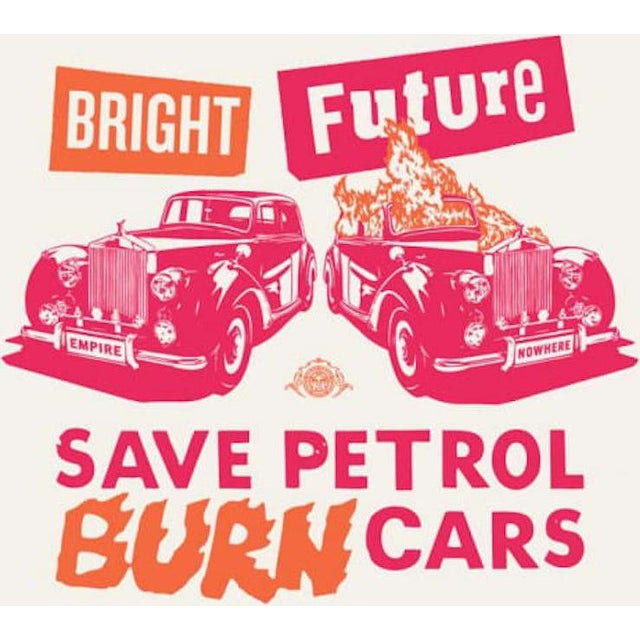 Shepard Fairey (Obey) & Jamie Reid, Bright Future (Pink, Orange), 2012, Screen Print For Sale