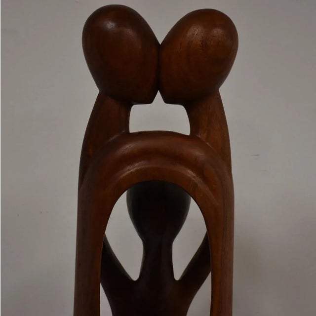Wood Danish Monumental Carved Teak Sculpture For Sale - Image 7 of 11